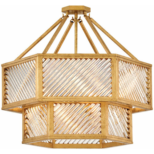 Hinkley Sura 26-Inch Convertible Chandelier in Brass by Hinkley Lighting 47464DA