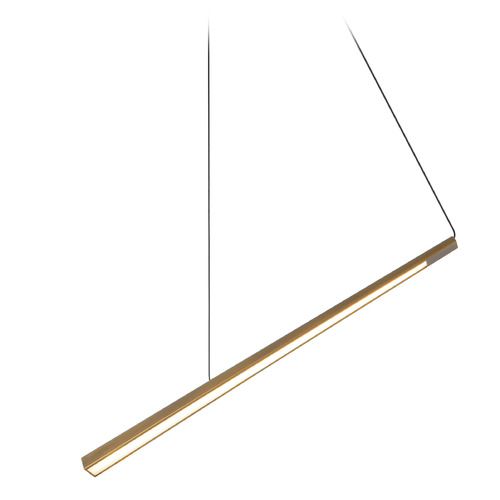 Kuzco Lighting Kuzco Lighting Lex Vintage Brass LED Island Light with Triangle Shade LP68124-VB-UNV