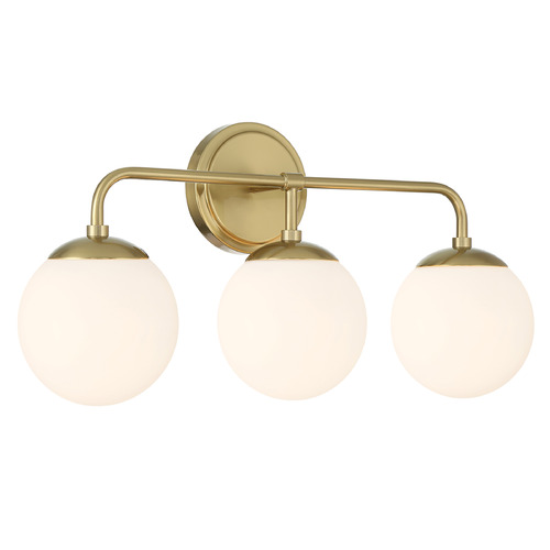 Crystorama Lighting Crystorama Lighting Maverick Vibrant Gold Bathroom Light ED0121003VG