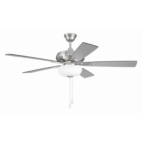 Craftmade Lighting Craftmade Lighting Eos Brushed Polished Nickel LED Ceiling Fan with Light ECF211BNK5-BNGW