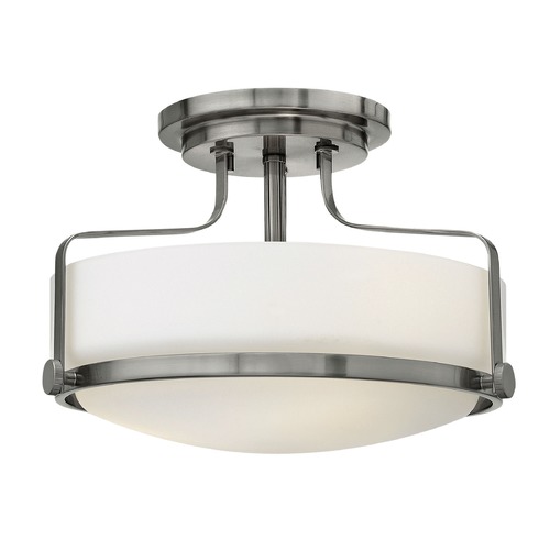 Hinkley Harper 14.50-Inch Brushed Nickel LED Semi-Flush Mount by Hinkley Lighting 3641BN-LED