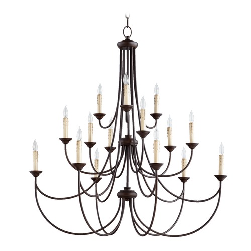 Brooks Oiled Bronze Chandelier by Quorum Lighting