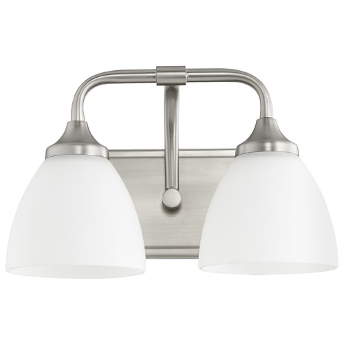 Quorum Lighting Enclave Satin Nickel Bathroom Light by Quorum Lighting 5059-2-65