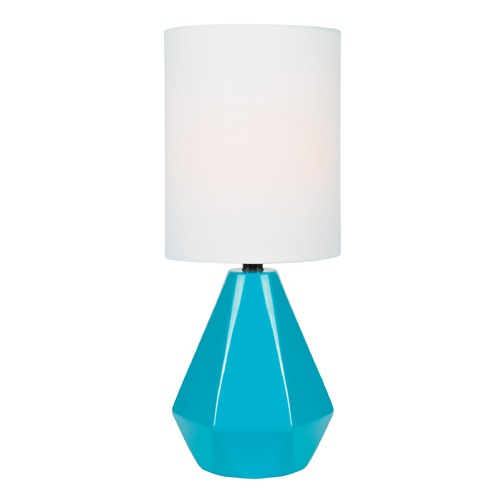 Lite Source Lighting Lite Source Mason Blue Table Lamp with Cylindrical Shade LS-23204BLU