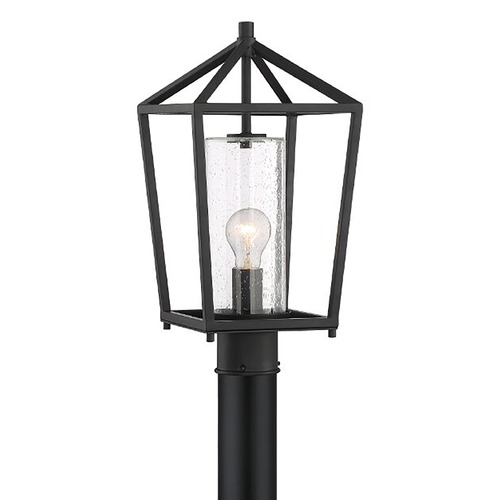 Hopewell Matte Black Post Light by Nuvo Lighting