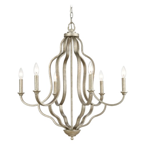 Elk Lighting Elk Lighting Lanesboro Dusted Silver Chandelier 75106/6