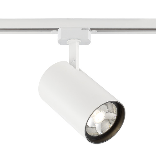 30W LED Cylindrical Track Head in White by Eurofase Lighting