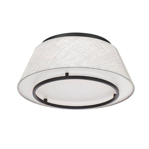 WAC Lighting Hailey 16-Inch LED Flush Mount in Black by WAC Lighting FM-53116-BK