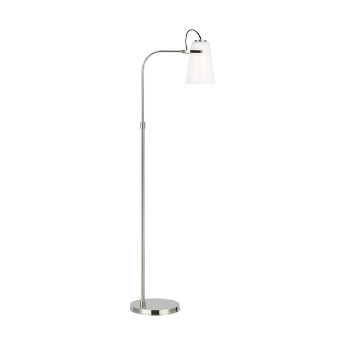 Visual Comfort Studio Collection Lauren Ralph Lauren 57-Inch Tall Hazel Polished Nickel LED Floor Lamp by Visual Comfort Studio LT1011PN1