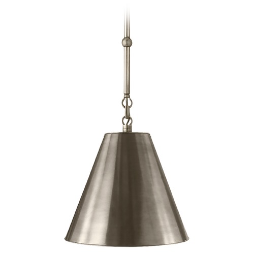 Visual Comfort Signature Collection Thomas OBrien Goodman Pendant in Antique Nickel by Visual Comfort Signature TOB5089ANAN