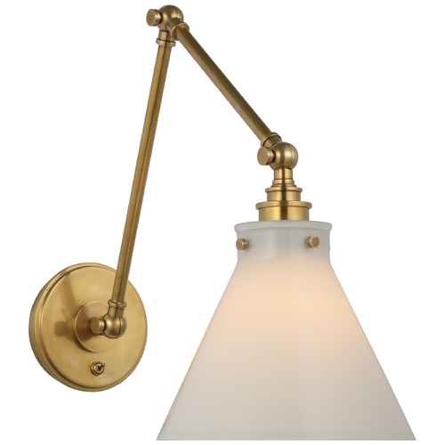Chapman & Myers Parkington Wall Light in Brass by Visual Comfort Signature
