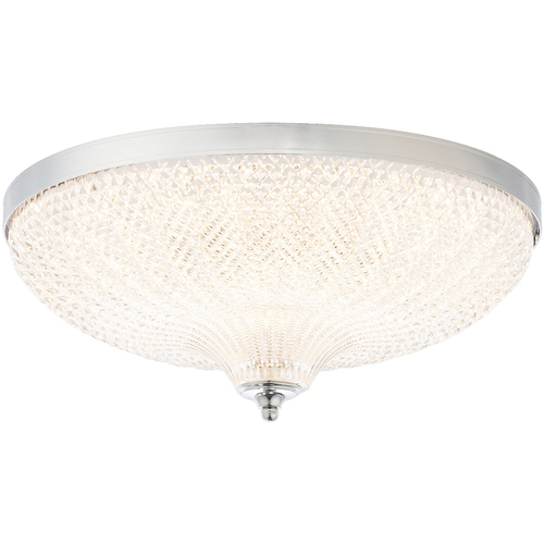 Roma Polished Chrome LED Flushmount Light by Schonbek Lighting