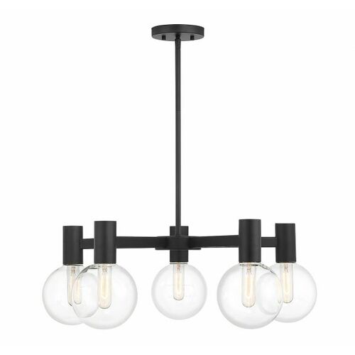 Savoy House Wright 28-Inch Chandelier in Matte Black by Savoy House 1-3073-5-89