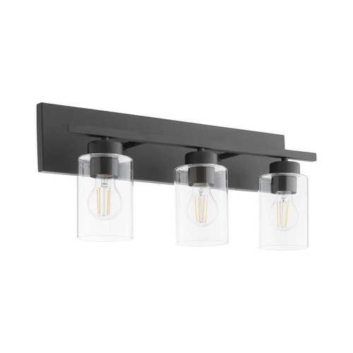 Quorum Lighting Carter 3-Light Bath Light in Matte Black by Quorum Lighting 5012-3-59