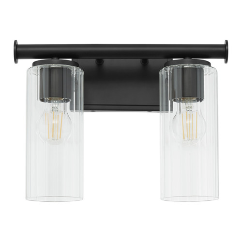 Mercier Matte Black Bathroom Light by Quorum Lighting
