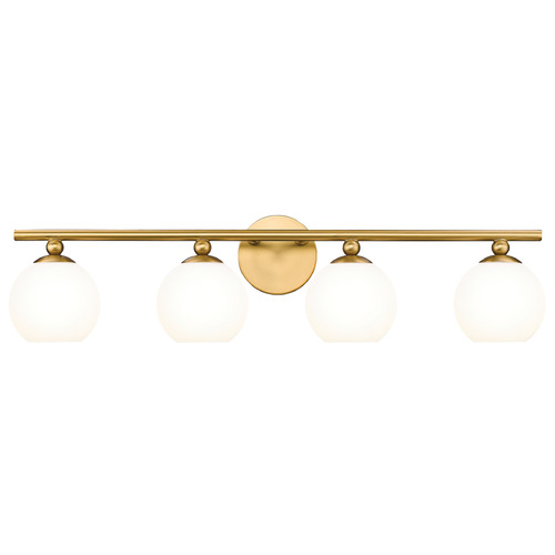 Z-Lite Z-Lite Neoma Modern Gold Bathroom Light 1100-4V-MGLD