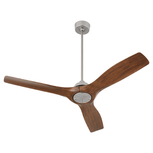 Oxygen Avalon Satin Nickel Ceiling Fan Without Light