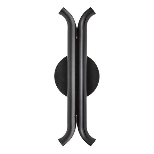 Kuzco Lighting Husk Glossy Black LED Sconce