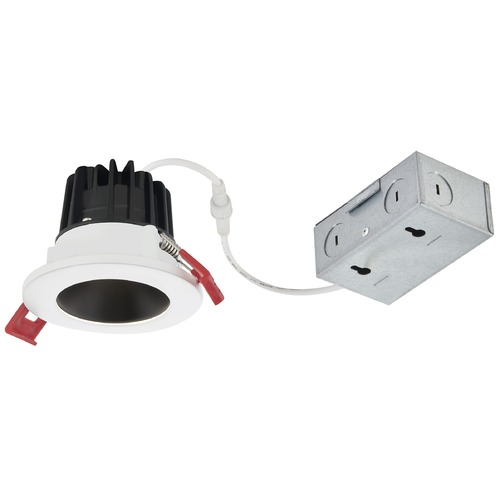 2'' LED Canless 8W White/Black Recessed Downlight 3000K 38Deg IC Rated By Recesso