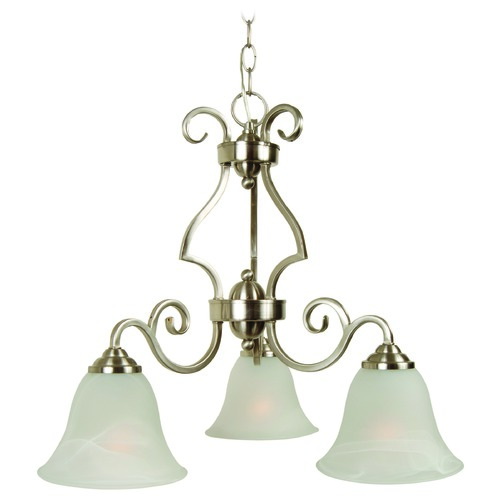 Cecilia 20-Inch Brushed Polished Nickel Chandelier by Craftmade Lighting