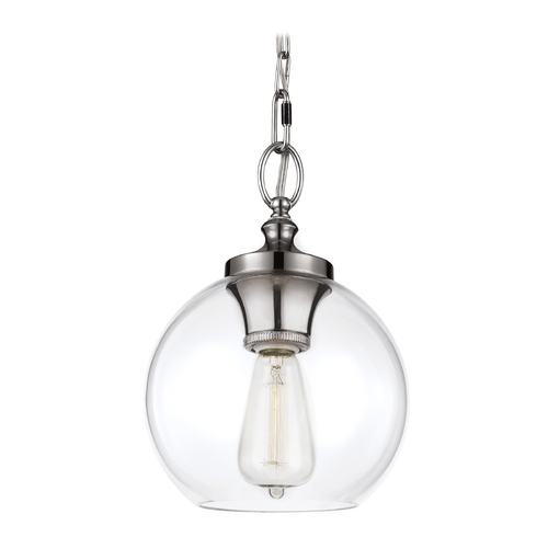 Visual Comfort Studio Collection Tabby Pendant in Polished Nickel by Visual Comfort Studio P1308PN