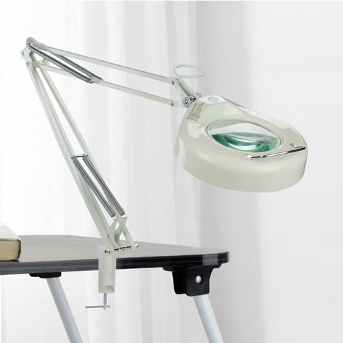 Lite Source Lighting Magnify-Lite White LED Clamp Desk Lamp by Lite Source Lighting LSM-180LED/WHT
