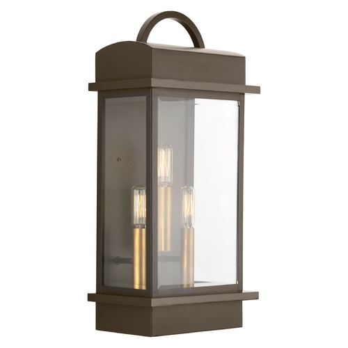 Santee Antique Bronze Outdoor Wall Light by Progress Lighting