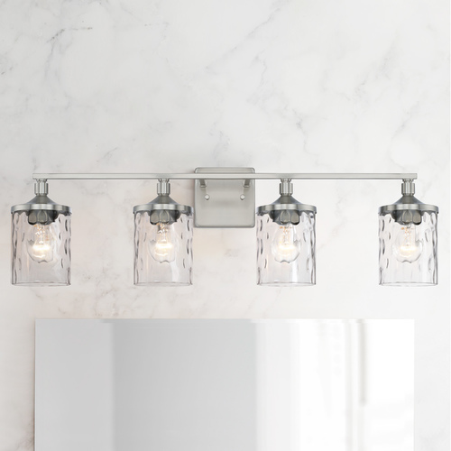 Colton 33.50-Inch Brushed Nickel Bath Light by HomePlace by Capital Lighting