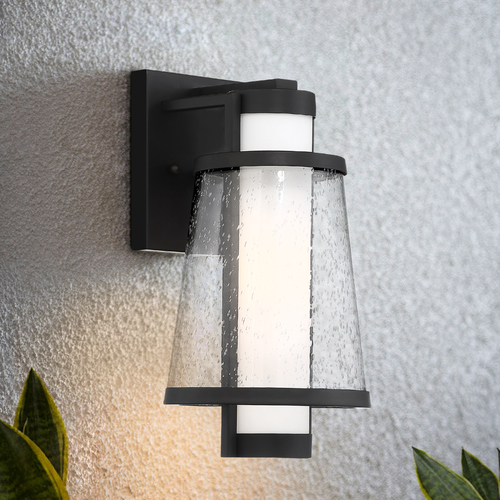 Anau Matte Black Outdoor Wall Light by Nuvo Lighting