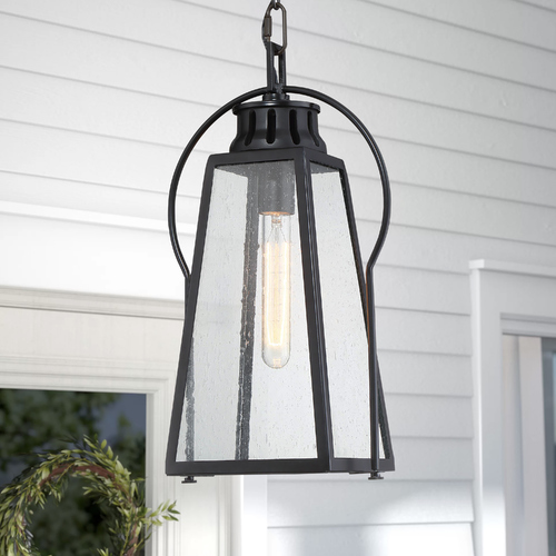 Halder Bridge Matte Black Outdoor Hanging Light by Minka Lavery