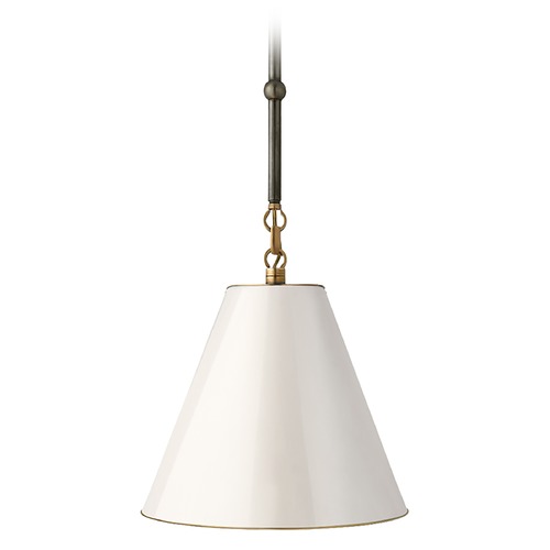 Thomas OBrien Goodman Pendant in Bronze & Brass by Visual Comfort Signature
