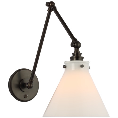 Visual Comfort Signature Collection Chapman & Myers Parkington Wall Light in Bronze by Visual Comfort Signature CHD2526BZWG