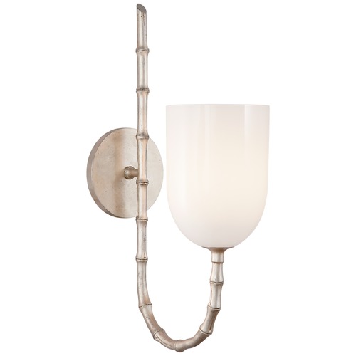 Visual Comfort Signature Collection Aerin Edgemere Wall Light in Silver Leaf by Visual Comfort Signature ARN2000BSLWG