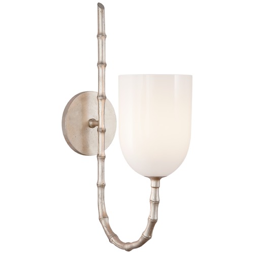 Aerin Edgemere Wall Light in Silver Leaf by Visual Comfort Signature