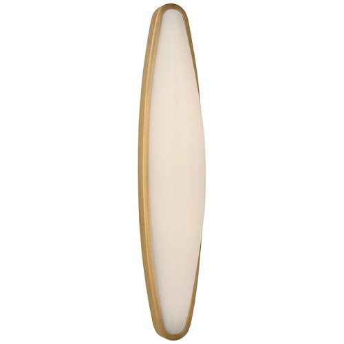 Visual Comfort Signature Collection Aerin Ezra Large Bath Sconce in Antique Brass by Visual Comfort Signature ARN2401HABWG