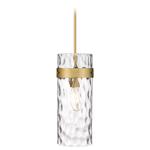 Z-Lite Fontaine Rubbed Brass Mini Pendant by Z-Lite 3035P6-RB