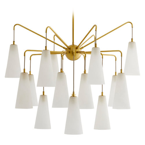 Arteriors Home Lighting Mika Chandelier in Antique Brass by Arteriors Home 89472