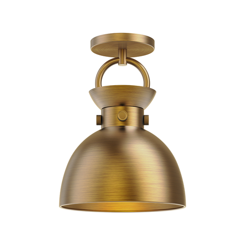 Alora Lighting Waldo Aged Gold Semi-Flushmount Light