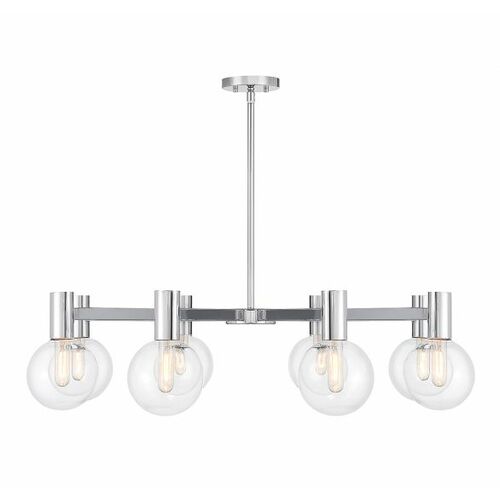 Wright 40-Inch Chandelier in Chrome by Savoy House