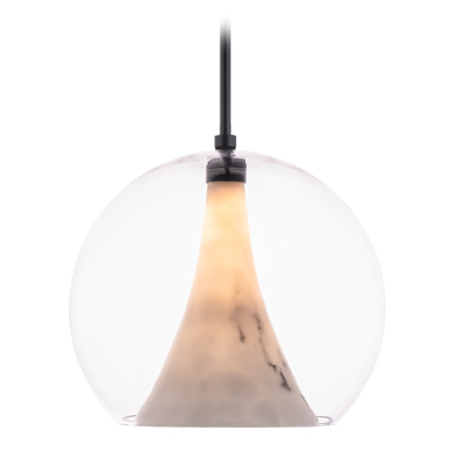 WAC Lighting Chantilly 14-Inch LED Pendant in Black by WAC Lighting PD-25314-BK