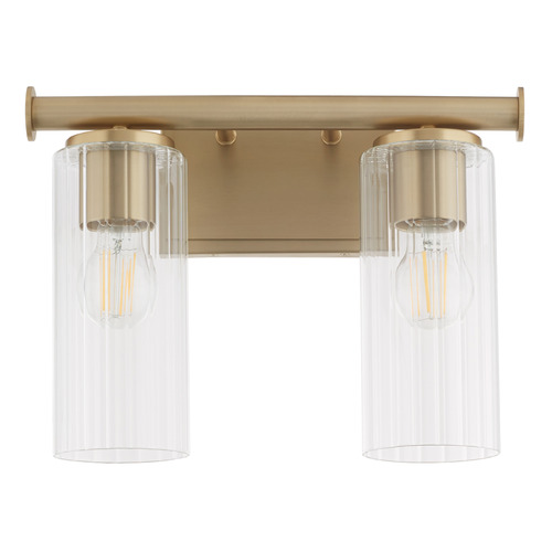 Quorum Lighting Juniper Aged Brass Bathroom Light by Quorum Lighting 541-2-80