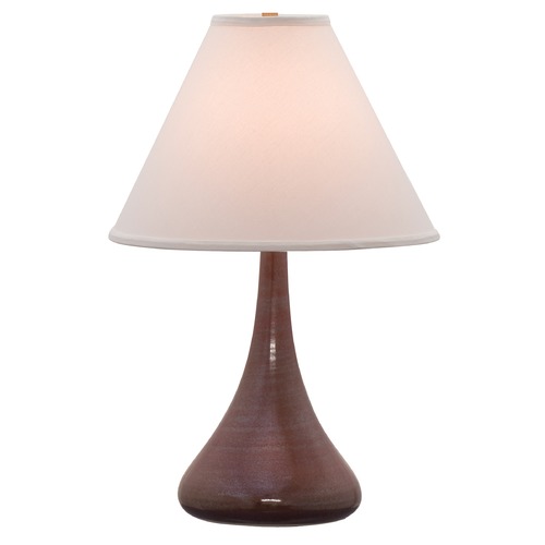 House of Troy Lighting House of Troy Scatchard Iron Red Table Lamp with Conical Shade GS800-IR