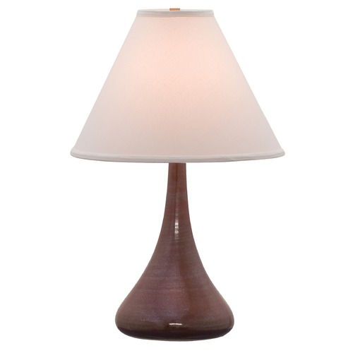 Scatchard Stoneware Iron Red Table Lamp by House of Troy Lighting