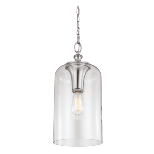 Visual Comfort Studio Collection Hounslow Mini Pendant in Brushed Steel by Visual Comfort Studio P1309BS