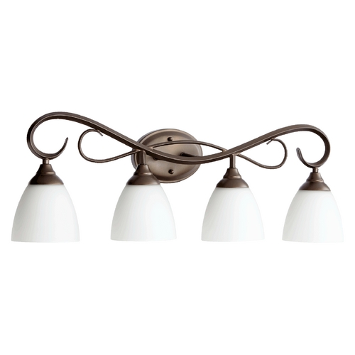 Quorum Lighting Quorum Lighting Powell Oiled Bronze Bathroom Light 5108-4-86