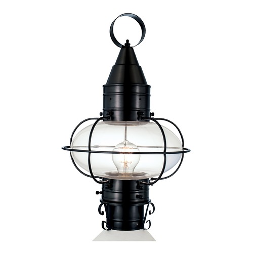 Norwell Lighting Norwell Lighting Classic Onion Black Post Light 1511-BL-CL