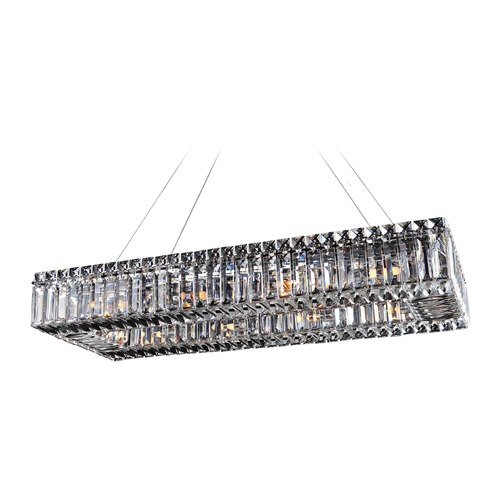 Allegri Lighting Baguette 30in x 12in Rectangular Pendant 11708-010-FR001