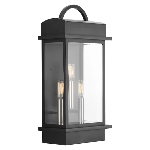 Santee Black Outdoor Wall Light by Progress Lighting