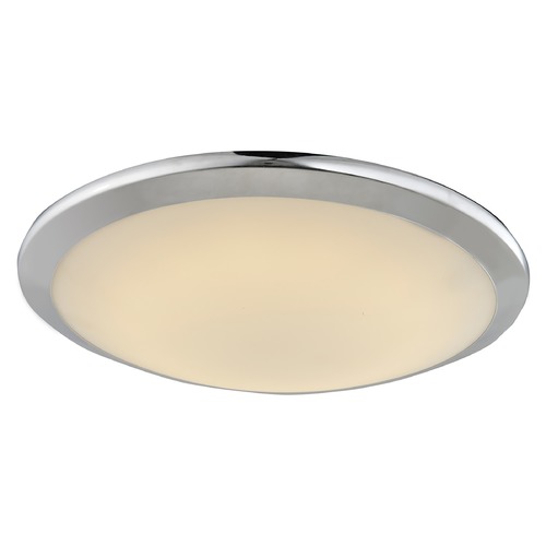 Cermack St. 12-Inch Polished Chrome LED Flush Mount by Avenue Lighting