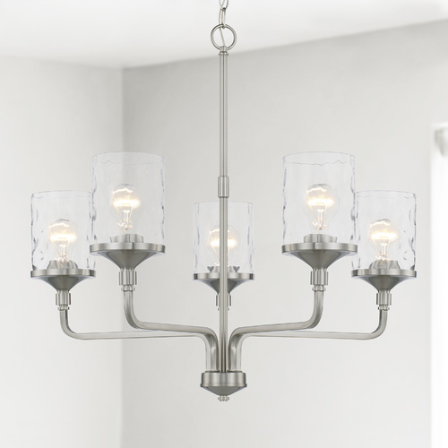 HomePlace by Capital Lighting Colton 5-Light Chandelier in Brushed Nickel by HomePlace by Capital Lighting 428851BN-451